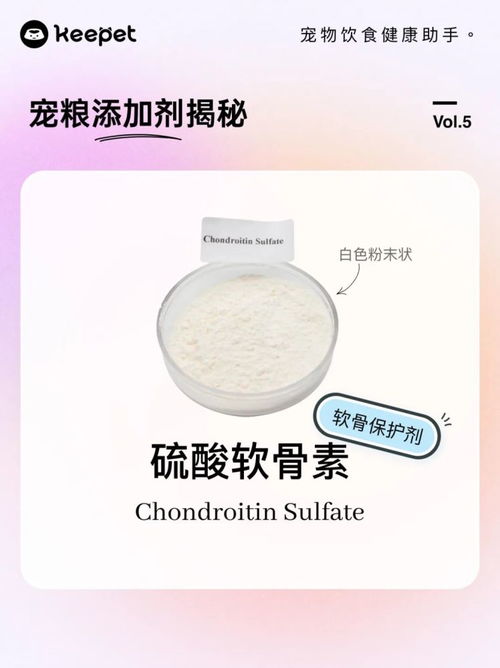寵物食品添加劑揭秘 vol.5 硫酸軟骨素——關節健康的守護者還是潛在風險？